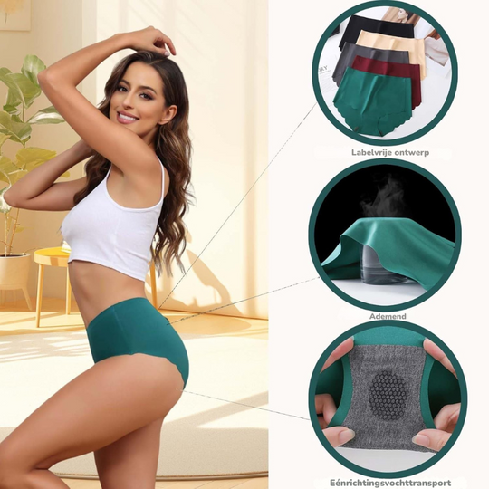 ComfyCurve™ – 4-pack Naadloos Hoge Taille Damesondergoed