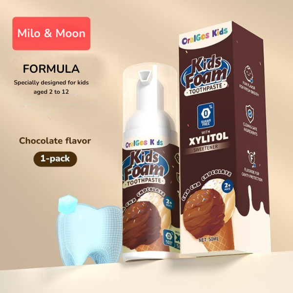 Milo & Moon - 360° Foam kinder tandpasta