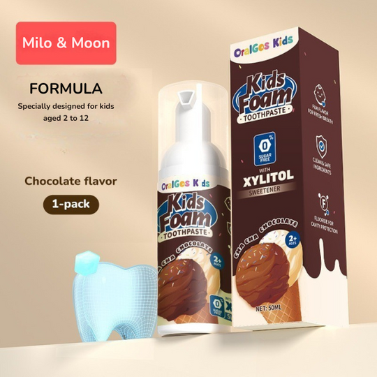 Milo & Moon - 360° Foam kinder tandpasta