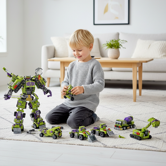 SteelMecha – 6-in-1 Constructie Robot Bouwset