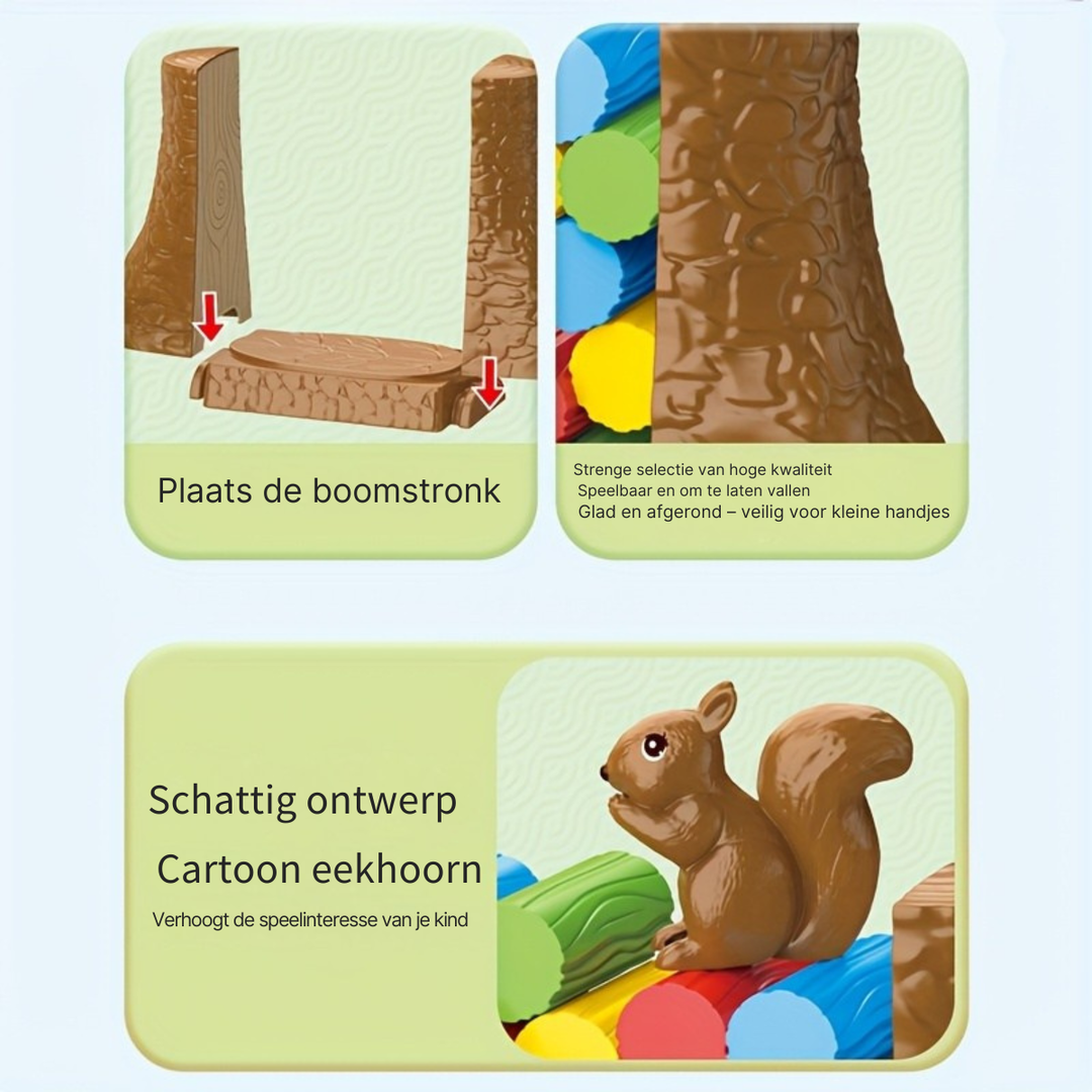 Eekie Tikkie™ – Interactief Eekhoorn Gezins voor Kinderen & Volwassenen | Gezelschapsspel 3 jaar+