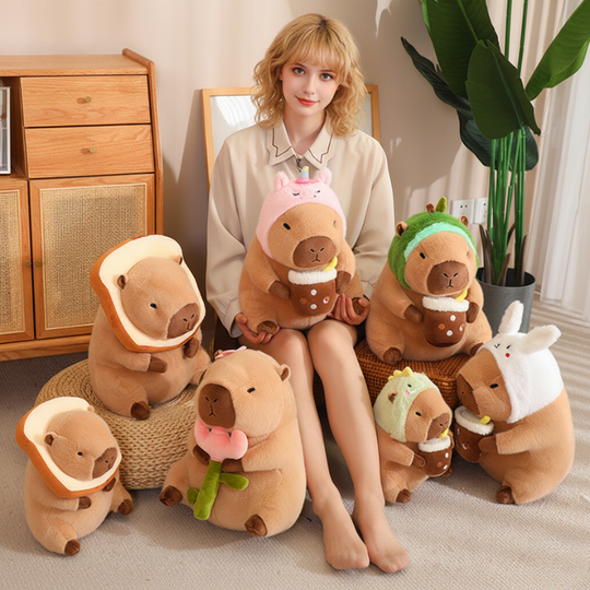 BobaCapy – Capibara Knuffel met Bubble Tea