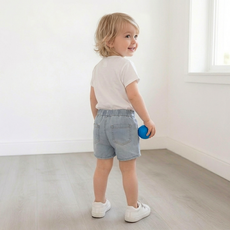 Margareta – Denim Paperbag Broekjes