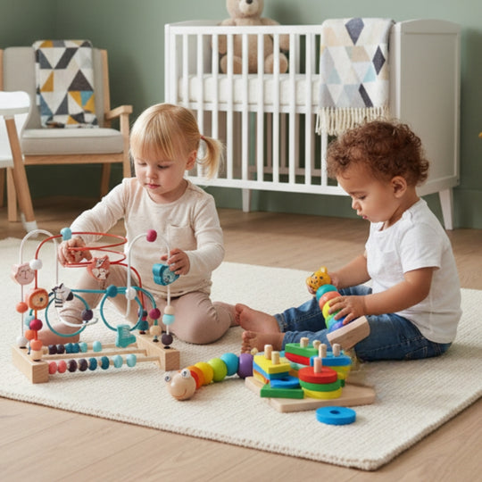 SkillTrail – 4-delige Houten Speelgoedset