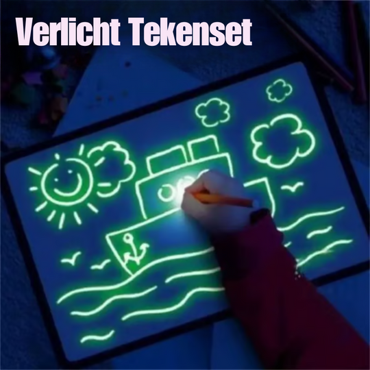 MagicSketch™ – Magisch Tekentablet voor Kinderen met Glowing Lijnen en Herbruikbaar Speelplezier