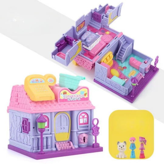 <font dir="auto" style="vertical-align: inherit;"><font dir="auto" style="vertical-align: inherit;">Fille Jouet Enfants Surprise Transformation Maison Ville Princesse Maison de Poupée Jeu Maison Mini Simulation Artisanale Éducative</font></font>