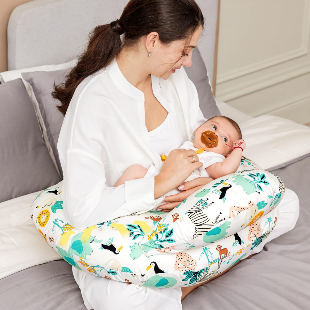 CuddleNest – Verstelbaar Voedingskussen met Comfortabele Ondersteuning