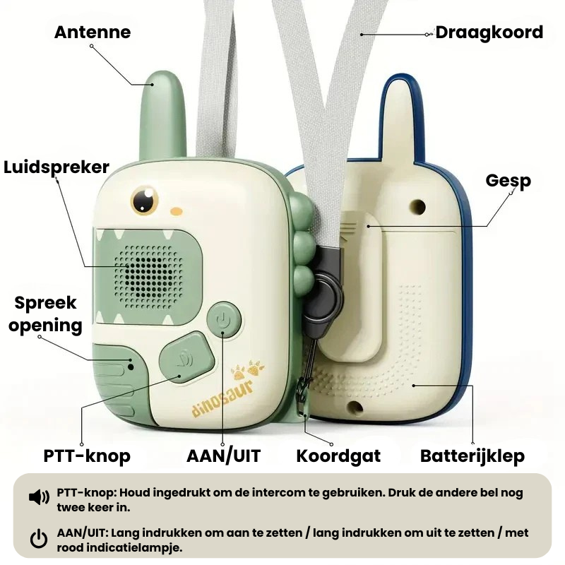 DinoChat™ – Dino Walkie-Talkies voor Kinderen – Avontuurlijke Communicatie