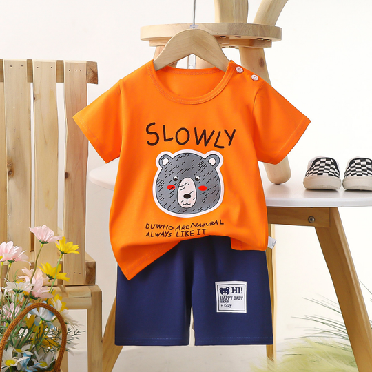 PlayPals – Boys' Summer Set with Cartoon Print
