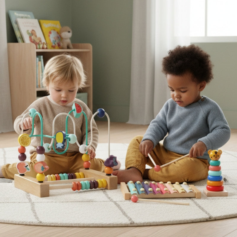 BabyWood – 3-delige Houten Speelgoedset