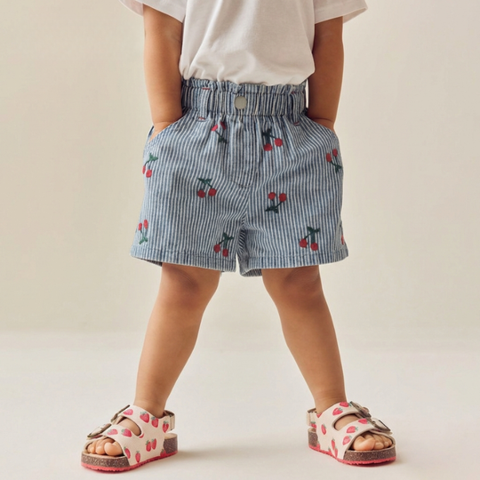 Ronja – Kersen Denim Broekjes