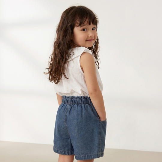 Ingrid – Paperbag Denim Broekjes
