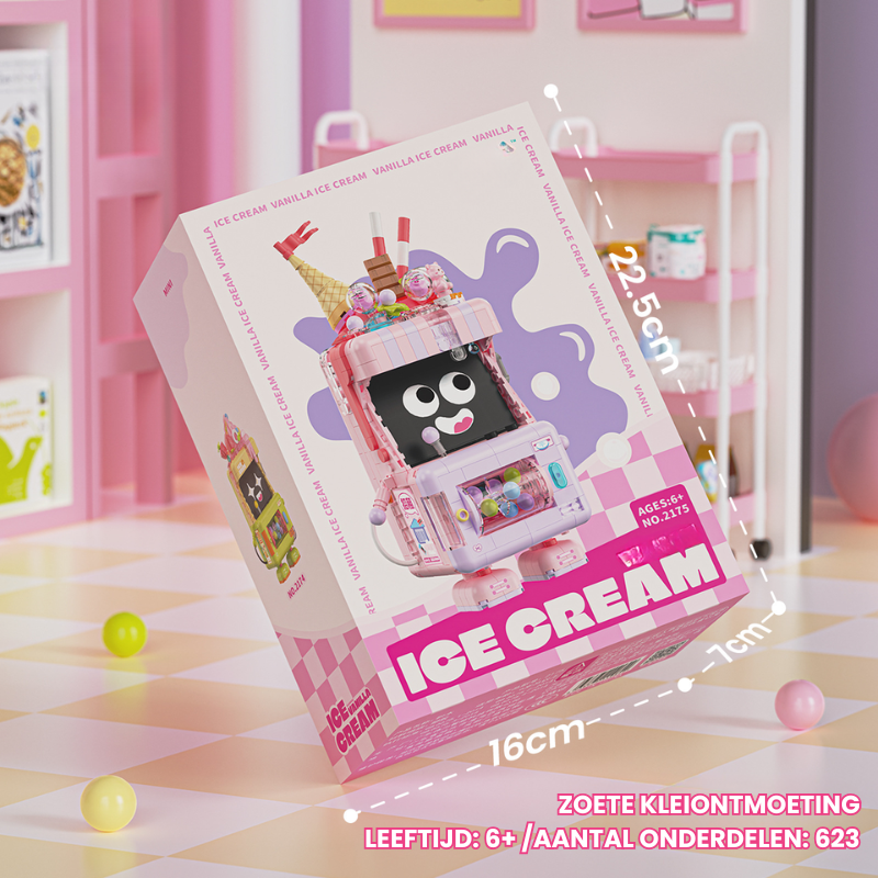 SweetTwist™ – IJsjesmachine Bouwset – Kleine Bouwblokjes
