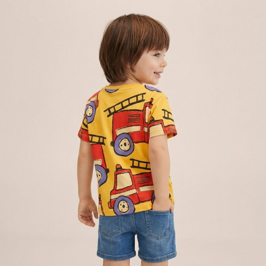 Niklas – Brandweer Print T-shirt