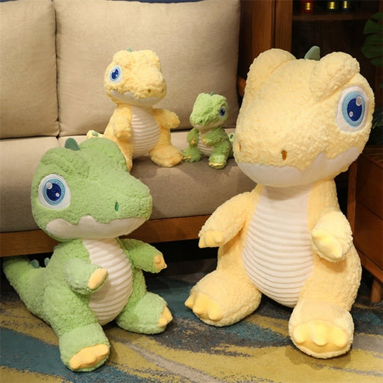 <font dir="auto" style="vertical-align: inherit;"><font dir="auto" style="vertical-align: inherit;">Peluche dinosaure à gros yeux, animaux en peluche jaunes et verts, autre chinois</font></font>
