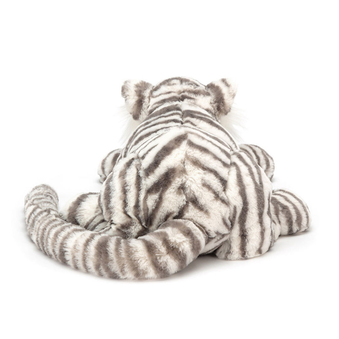 SnowStripe – Grote Witte Tijger Knuffel van Zacht Pluche
