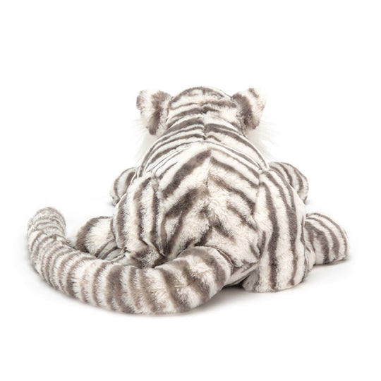 SnowStripe – Grote Witte Tijger Knuffel van Zacht Pluche