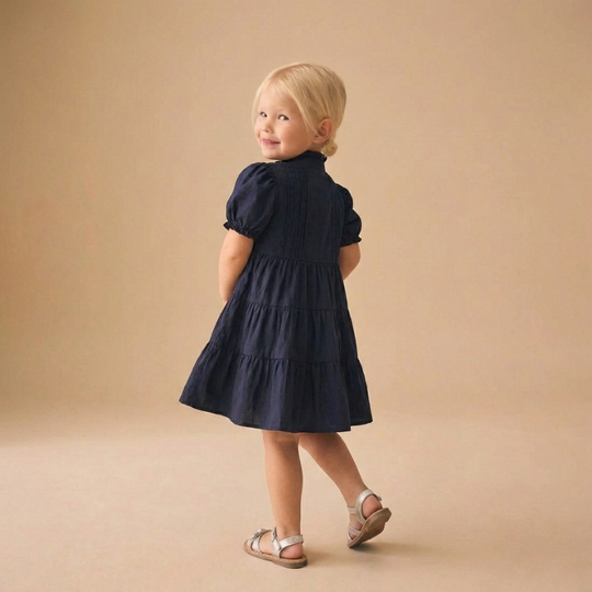 Ylva – Navy Prinsessen Jurk