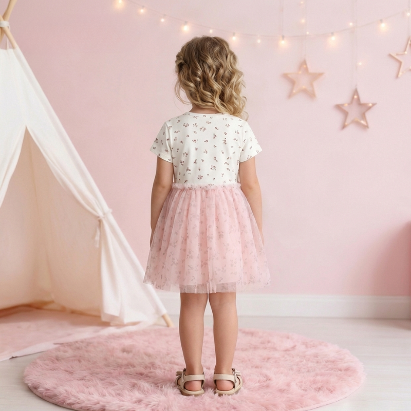 Alva – Bunny Mesh Feestjurk