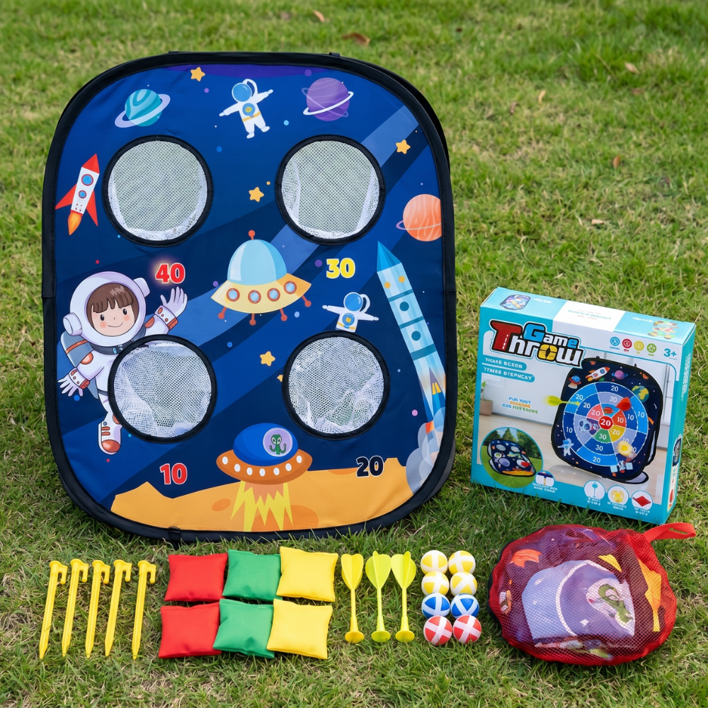 SpaceToss – 3-in-1 Werpspel voor Kinderen