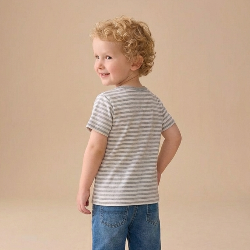 Henrik – Tractor Streep T-shirt