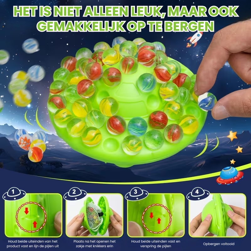 MarbleMaster™ – Balans & Stapel Knikkerspel met 60 Knikkers