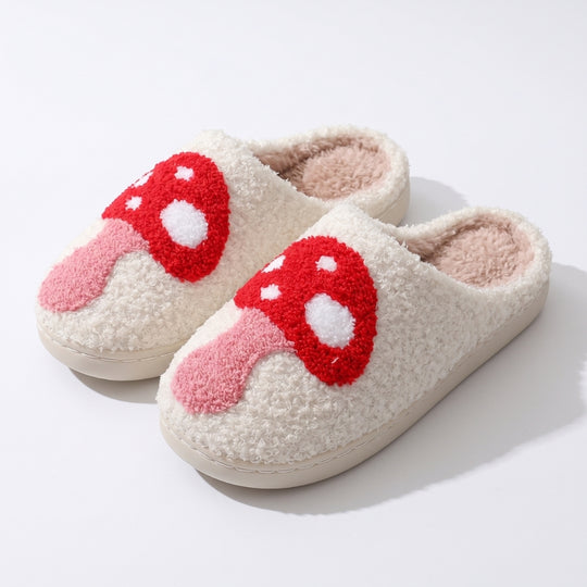 PluisStep – Pluizige Pantoffels met Speelse Motieven