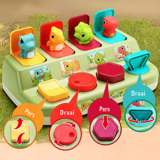 PopPret – Sensorisch Baby Speelgoed met Pop-Up Knoppen