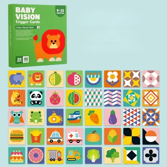 SmartCards – Baby Cognitie Kaartenboek met Dieren en Natuur