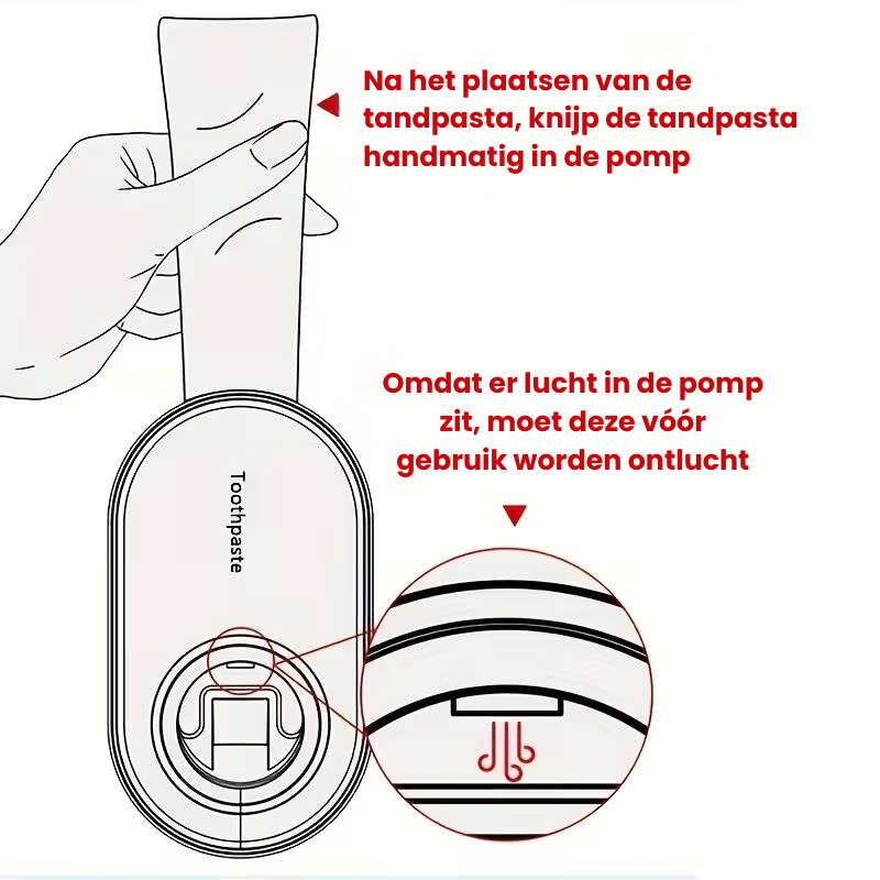 SmilePress™ – Automatische Cartoon Tandpastadispenser – Zonder Boren Wandhouder