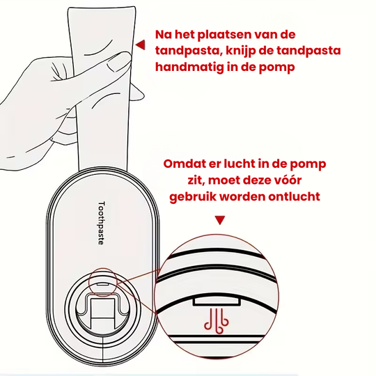 SmilePress™ – Automatische Cartoon Tandpastadispenser – Zonder Boren Wandhouder