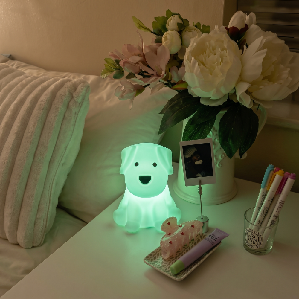 PuppyGlow – Siliconen Hond Nachtlamp met Touchbediening