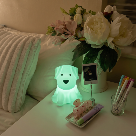 PuppyGlow – Siliconen Hond Nachtlamp met Touchbediening