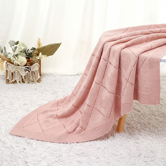 CozyCotton – Soft Cotton Knitted Baby Blanket, Cosy Comfort for Babies
