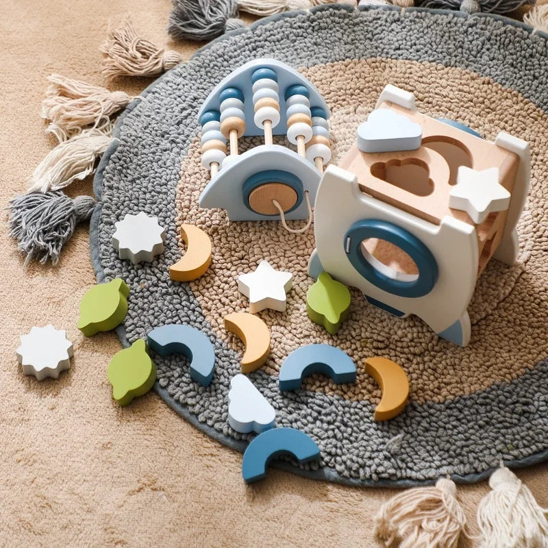 Explorer Raket™ – Handgemaakt Montessori Speelgoed