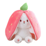 StrawberryBunny™ – Aardbei & Wortel Veranderbare Plysch Kanin