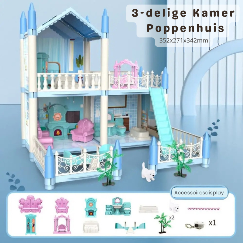 DreamHouse™ – DIY 3D Poppenhuis voor Kinderen