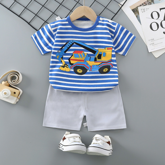 HappySprout – Kinder Zomerset met Cartoonprint