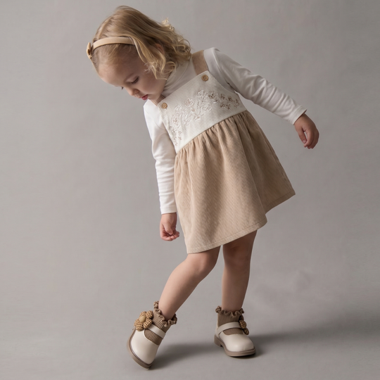 PetalSteps – Elegante Laarzen met Bloemdetail – Baby Meisjes Schoenen