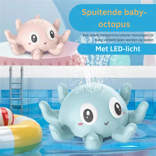 Glowy™ Badfontein met Licht – BadSpeelgoed voor Kinderen | Waterfontein & Discolichtjes