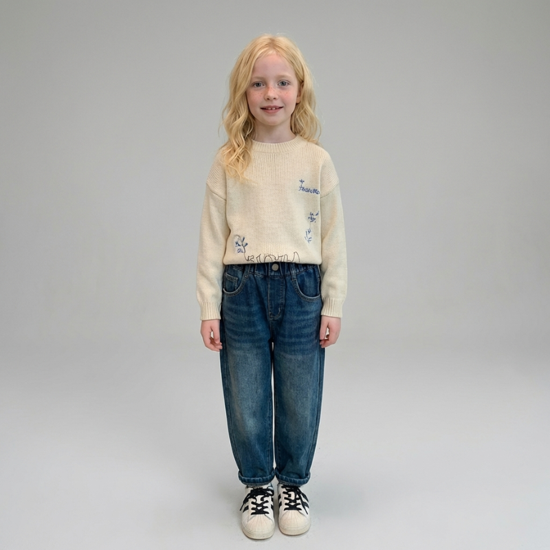 Anais – Bloem Patch Jeans