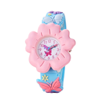 MiloWatch™ – Meisjeshorloge met 3D Bloemen & Vlinders (Leeftijd 3–14 jaar)