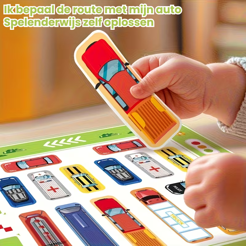 TrafficGrid™ – 22-delig Verkeerspuzzelspel met Auto’s & Wegen