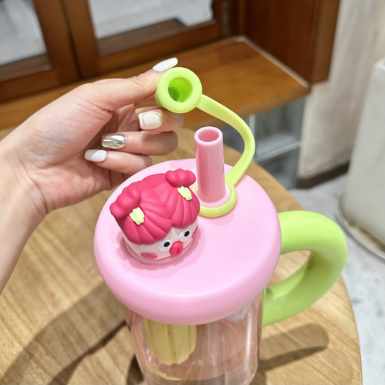 CuteSip – Grote Drinkbeker met Rietje & Infuser (900 ml)