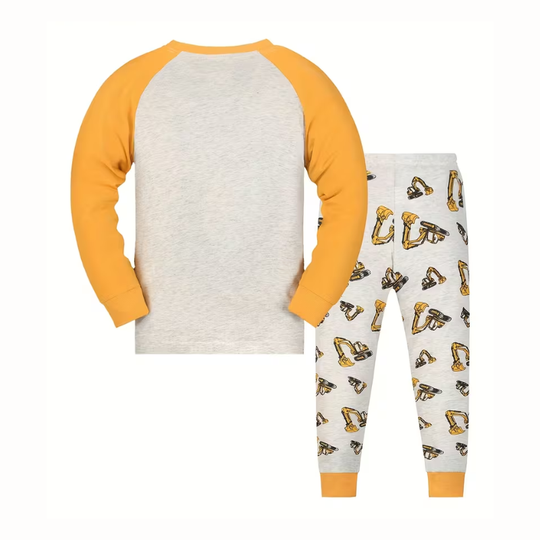 ExcavaFun™ – Jongens Graafmachine Pyjama Set