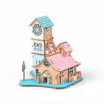 RiverSideVilla – 3D Houten Bouwpuzzel Rivierhuis