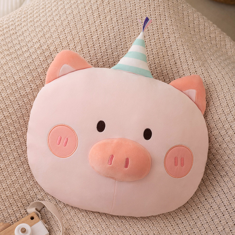 PartyPals™ – Cartoon Dieren Knuffelkussens met Feesthoed