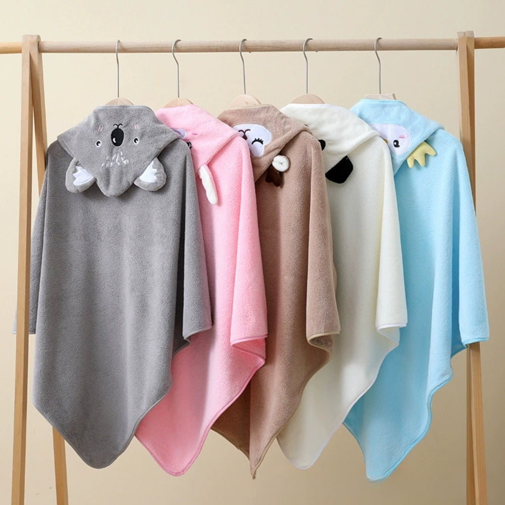 TinyCuddle – Cartoon Badcape voor Baby's