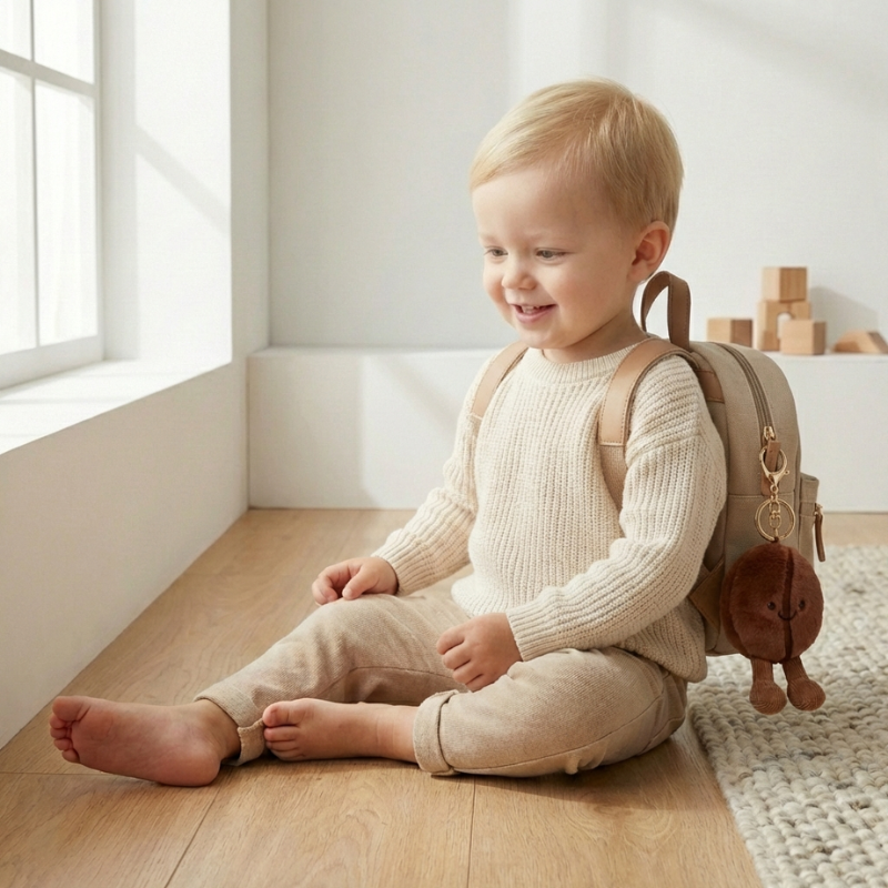 BeanBuddy – Koffieboon Sleutelhanger