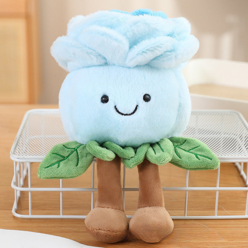 RoseFriends – Pluche Roos met Glimlach en Beentjes